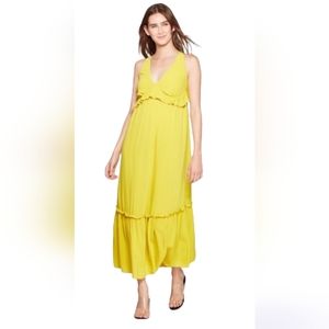 ADORABLE Who What Wear Yellow Ruffle Maxi Size 2X